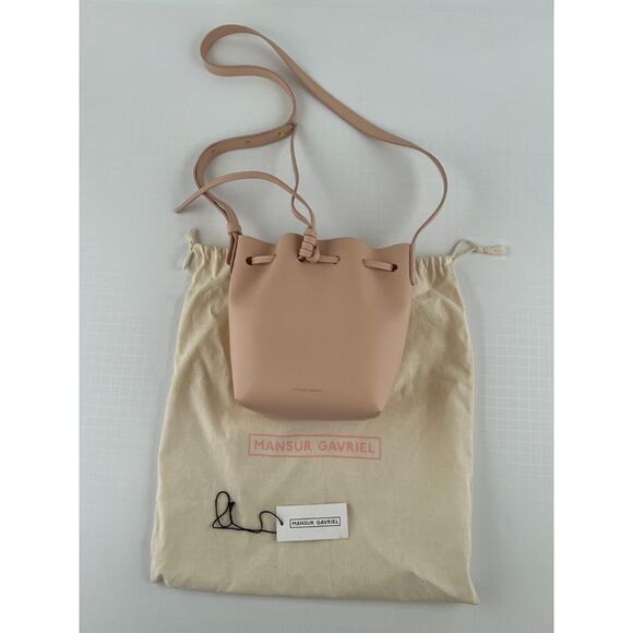 MANSUR GAVRIEL Mini Mini Bucket Bag Rosa - Picture 2 of 13